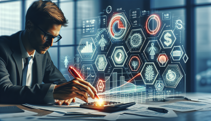 Effectively Analyzing Loan Terms and Conditions: The Ultimate Guide | DCL Person carefully reviewing a loan document, focusing on interest rates and repayment terms, utilizing graphs and calculators.