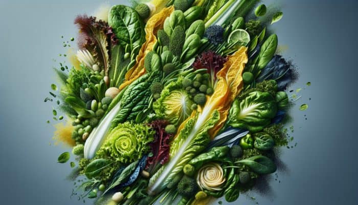 How to Make a Salad That Tastes Good: A colourful salad with romaine, arugula, spinach, and butter lettuce, showcasing varied textures and flavours.