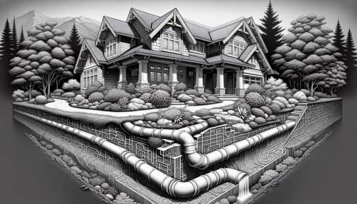 Downspout Drainage Services in Squamish: A Squamish home with an advanced downspout system managing water flow away from the foundation.