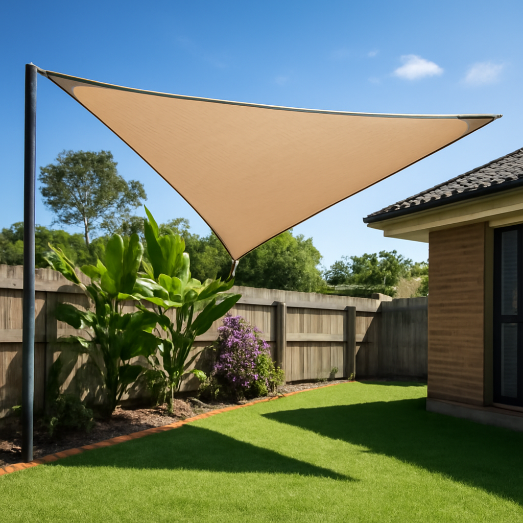 Illustration relating to Approvals, materials, and maintenance across Brisbane councils for shade options in backyards
