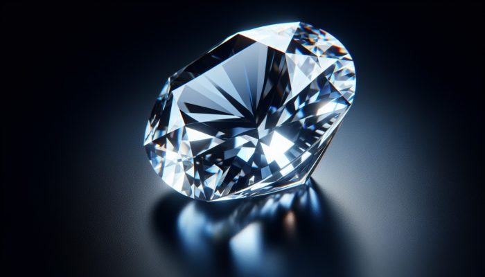 A close-up of a genuine Gala Gem featuring minimal inclusions, expertly cut and displayed against a dark backdrop.