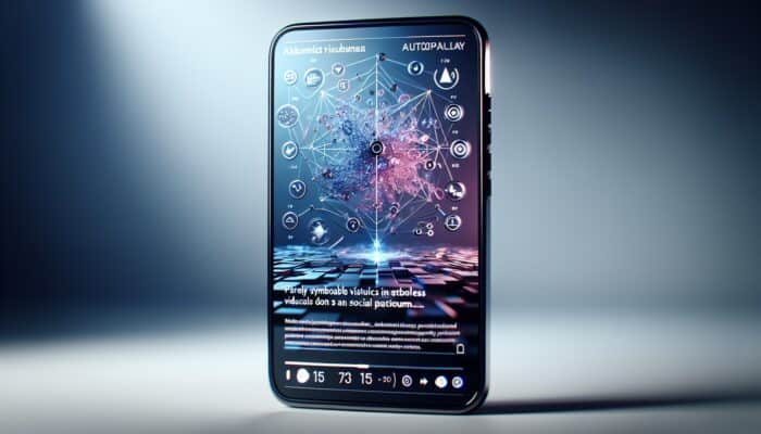 Creating Pinterest Video Pins For Product Discovery: A vertical smartphone screen showcasing a 15-second Pinterest video pin featuring product details, autoplay, and interactive options.