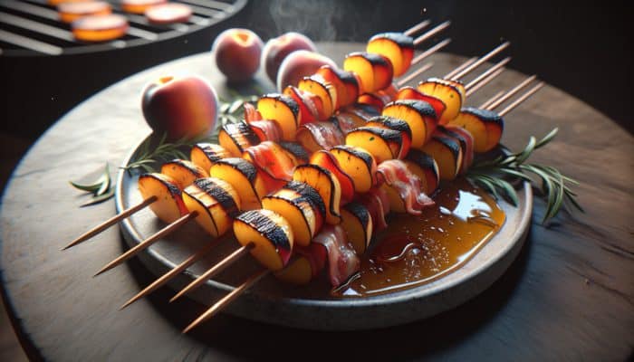 Grilled Peach and Bacon Skewers: A Perfect Summer Snack